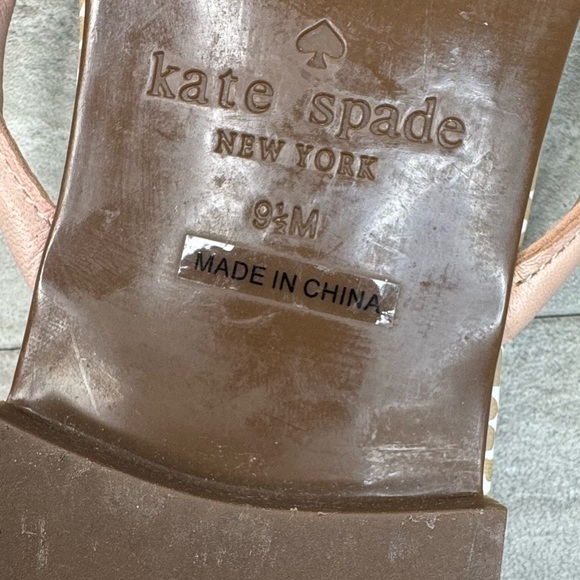 Kate Spade Mystic Bow Tie Spade Charm Sandals Womens 9.5 - Picture 6 of 8